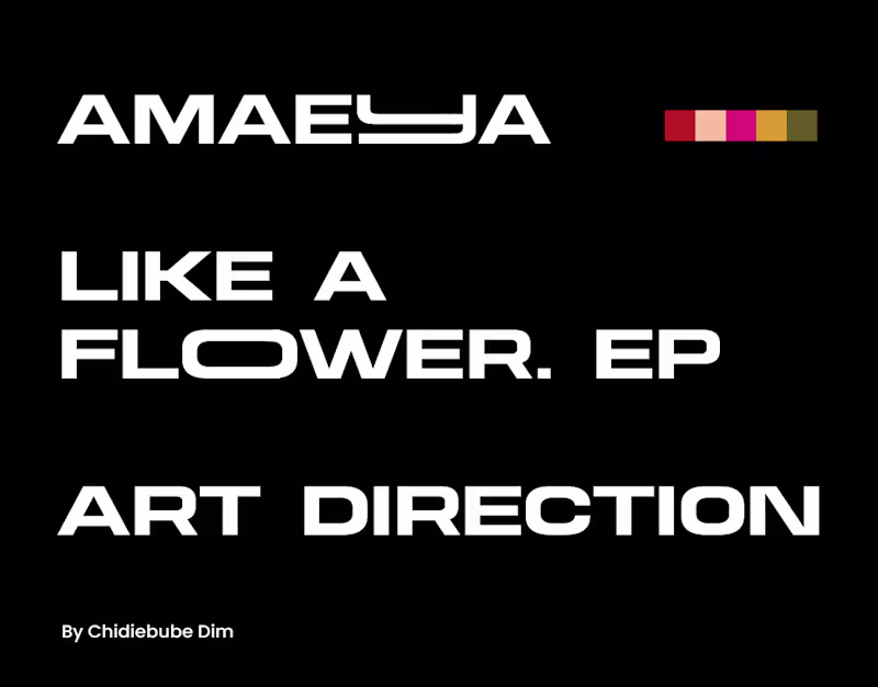 Cover image for Amaeya - Like A Flower EP Art Direction