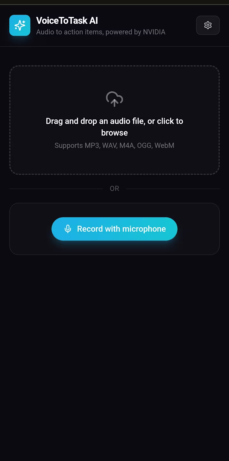 Cover image for VoiceToTask AI - Custom Voice & Audio Summarizer Web App