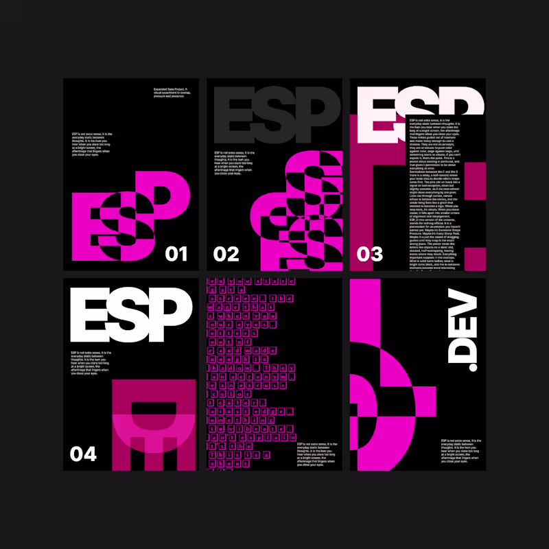 Cover image for ESP poster explorations