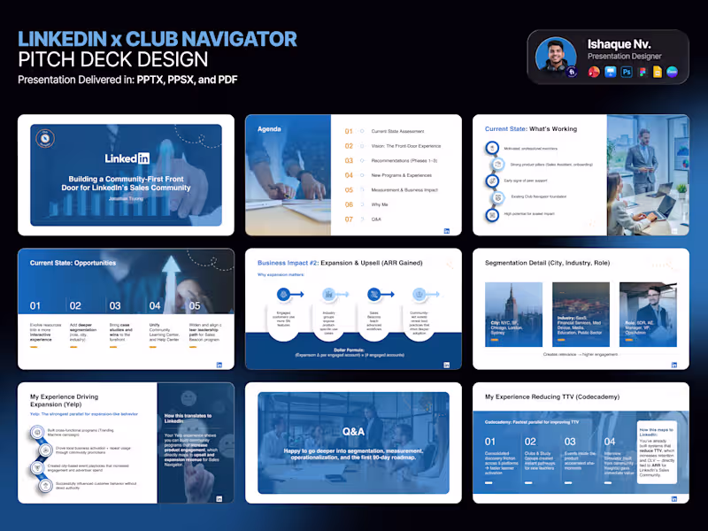 Cover image for LinkedIn Club Navigator Presentation Design