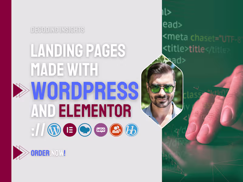 Cover image for High converting Landing Page, Portfolios and Blogs