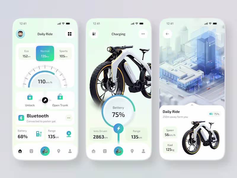 Cover image for E-Bike Manage Mobile App