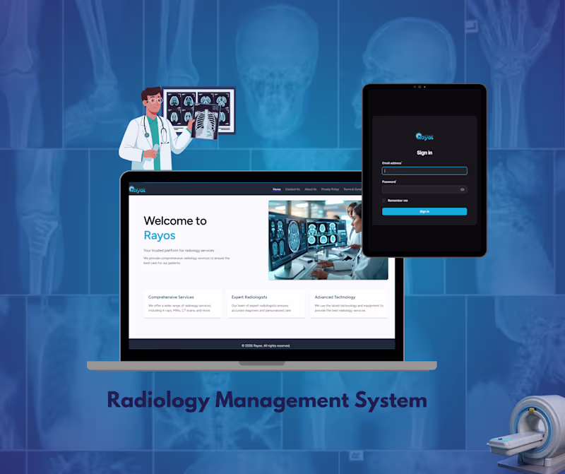 Cover image for Radiology Management System is a