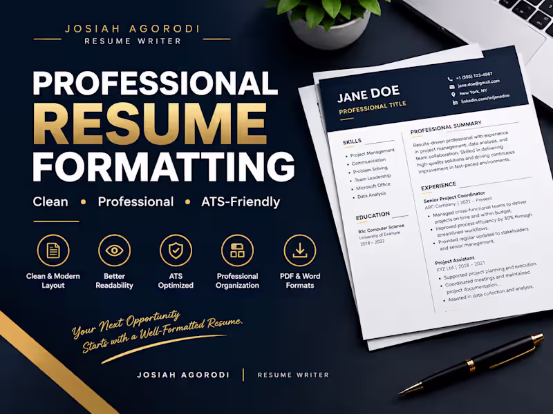 Cover image for Professional Resume Formatting