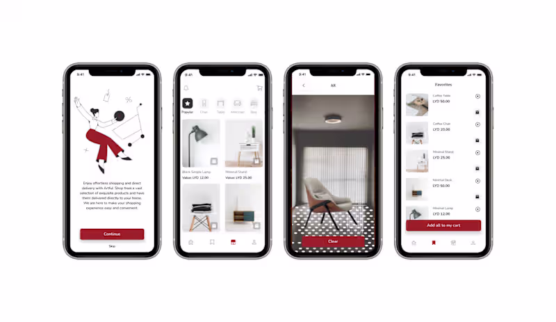 Cover image for Artful - Space and decor design mobile app using AR