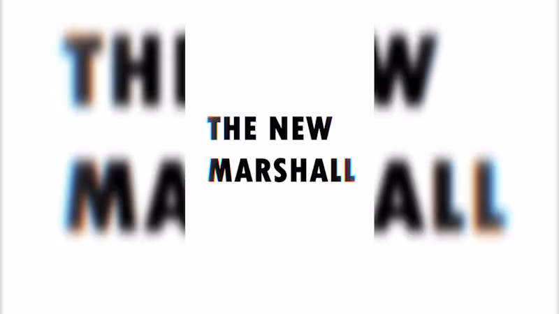 Cover image for Marshall speaker