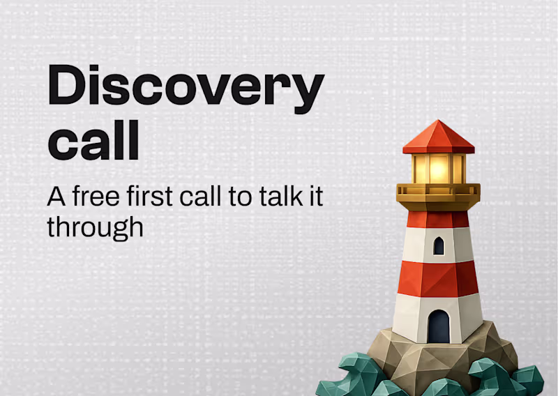 Cover image for Discovery Call (Free) — start here if you're not sure