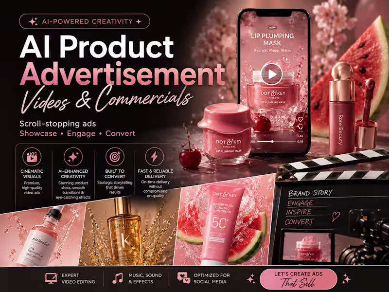 Cover image for AI Product Advertisement Videos & Commercials
