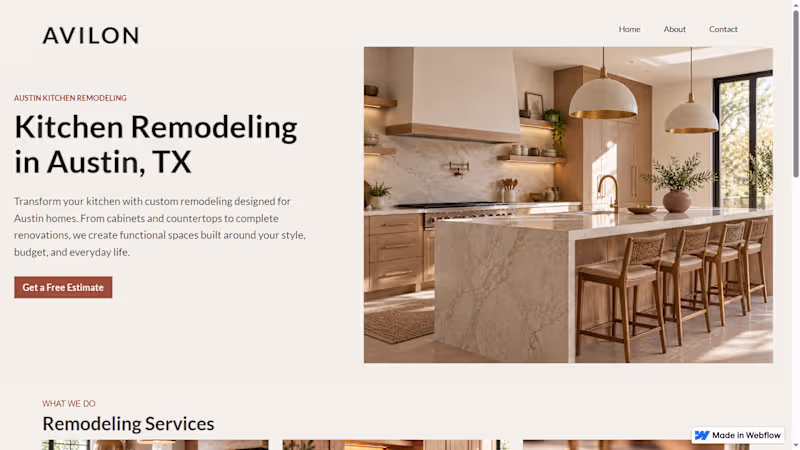 Cover image for Modern Webflow Website — Design, Build & Responsive Setup