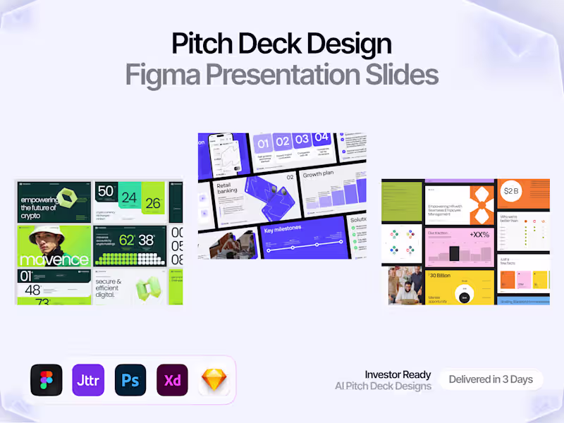 Cover image for Pitch Deck Design in Figma | SaaS, AI & Startups