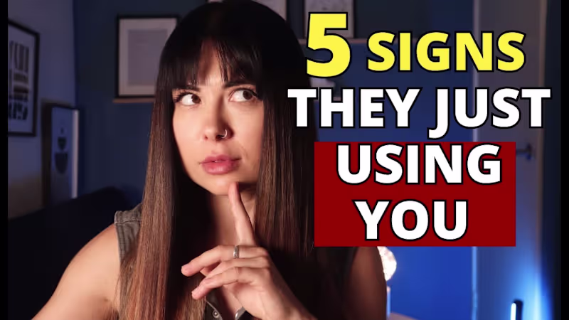Cover image for Brutal signs that someone is just using you: This is NOT Love -…