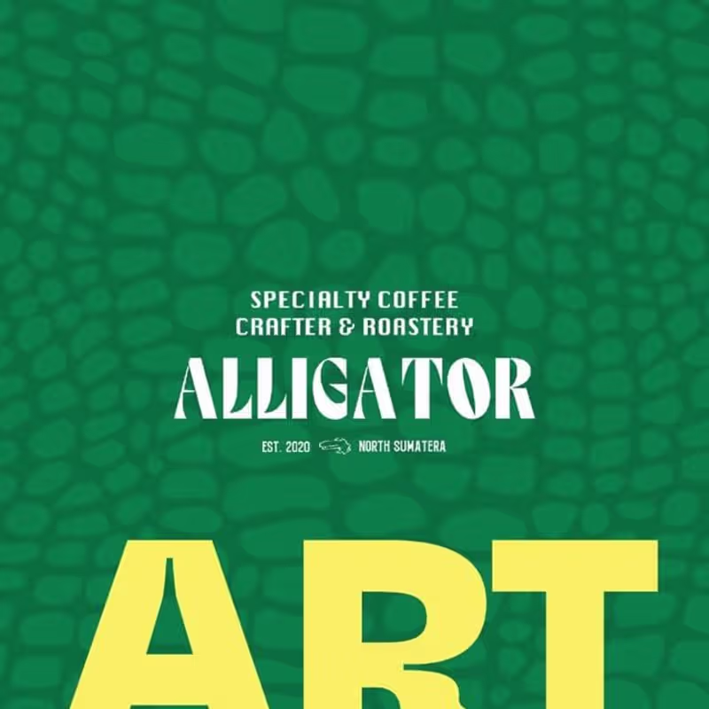 Cover image for Alligator Coffee Roastery Illustration