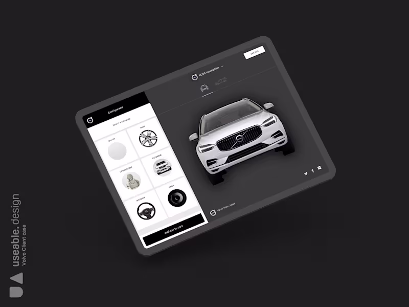 Cover image for Volvo Configurator