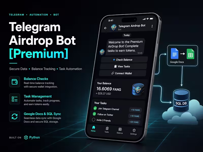 Cover image for Automated Telegram Airdrop Bot