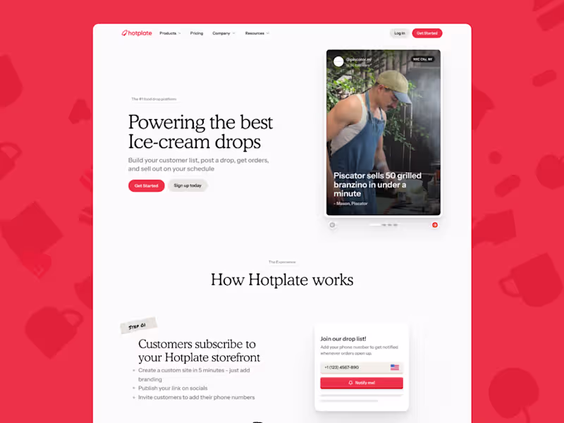 Cover image for Hotplate - Website Design