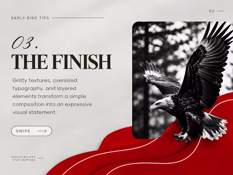 Cover image for Bold, engaging carousel design blending
