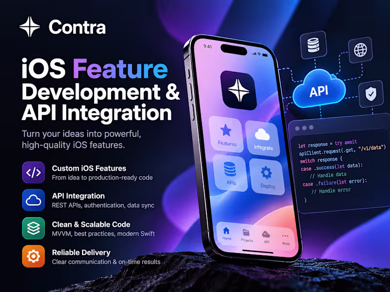 Cover image for iOS Feature Development & API Integration