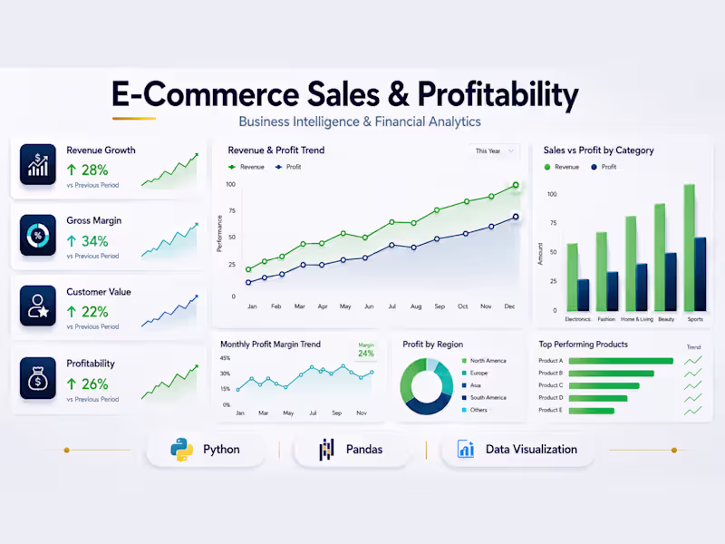 Cover image for Analyzed e-commerce sales data to