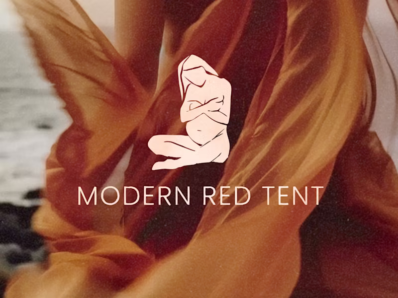 Cover image for Modern Red Tent — Brand Identity for a Women’s Wellness Brand