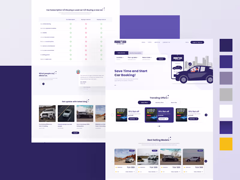 Cover image for MyChoize Booking Website Redesign