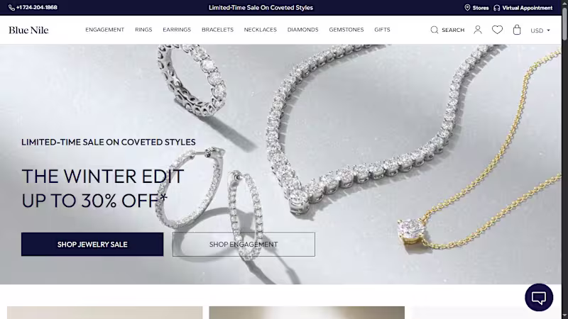 Cover image for I designed BlueNile Jewelry Store