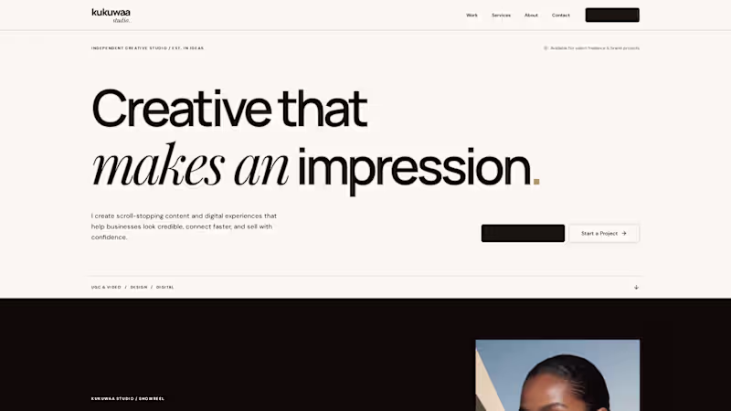 Cover image for Service title UGC + Short-Form Video for Brands