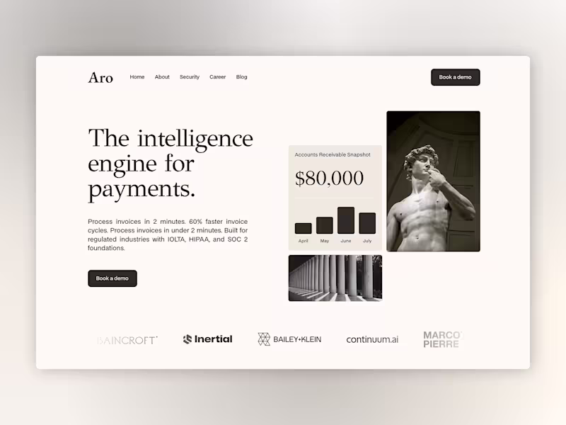 Cover image for Website Design and Development for AI-Driven Fintech Startup