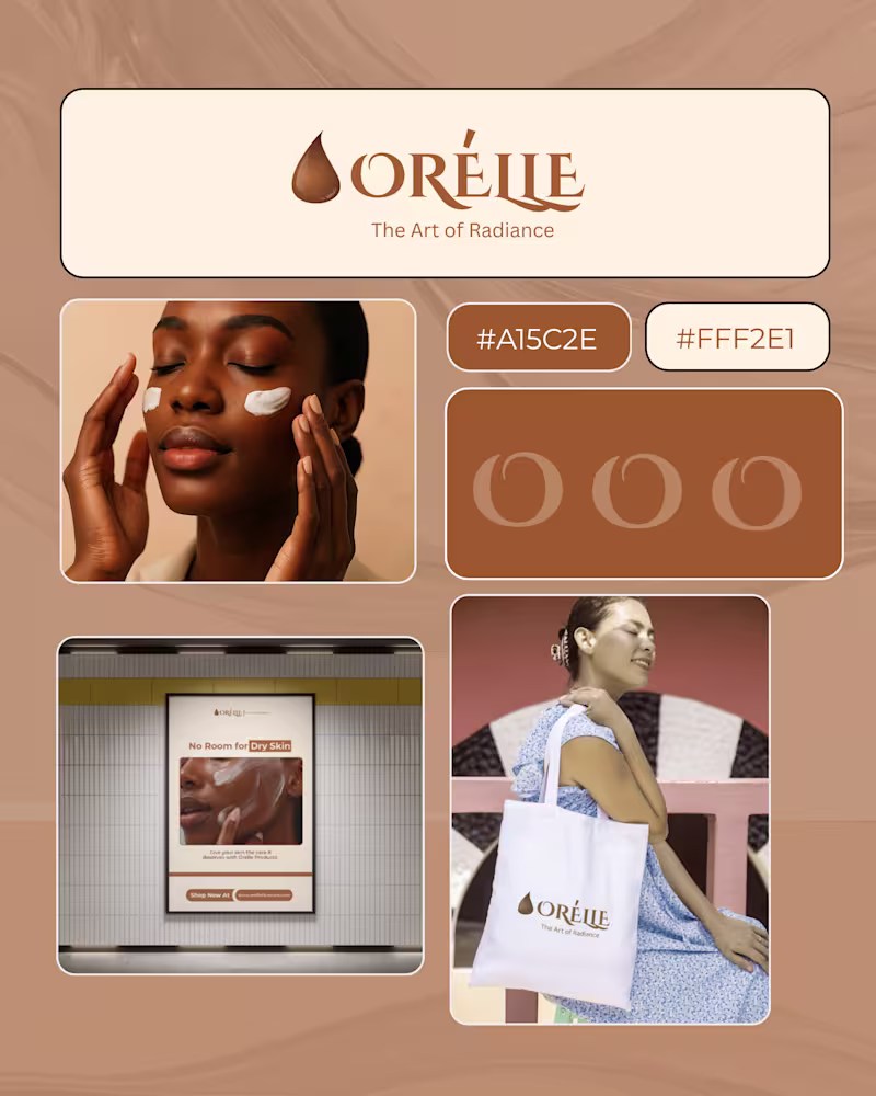 Cover image for Flyer branding design for Orelle products 