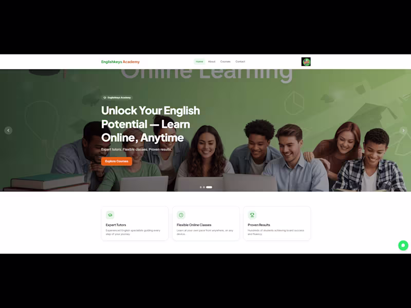 Cover image for EnglishKeys Academy - Online Education