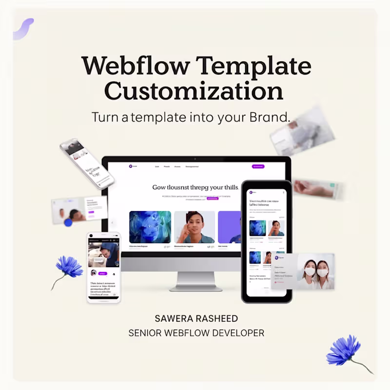 Cover image for Webflow Template Customization