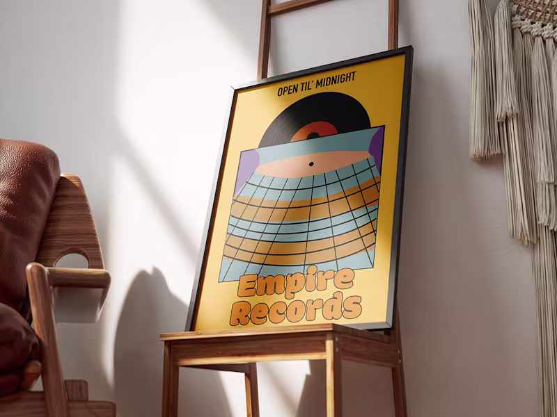 Cover image for Illustrated Movie Poster: Empire Records
