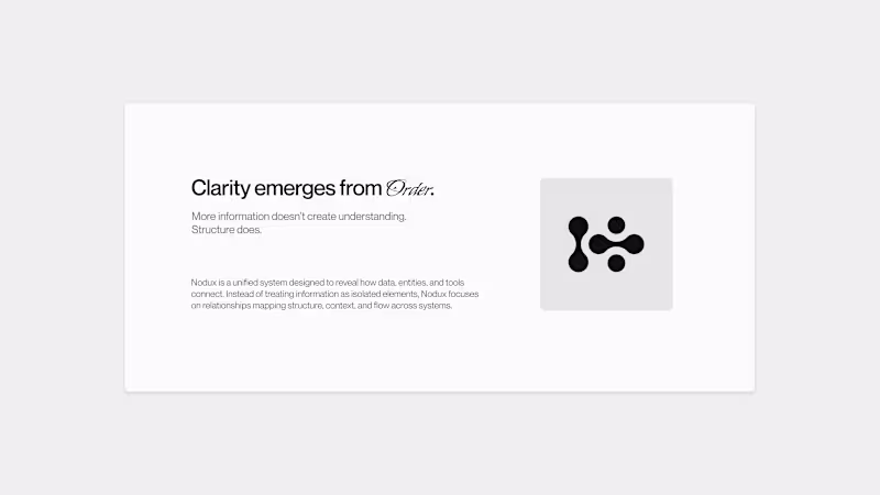 Cover image for Nodux — Brand Identity
This is