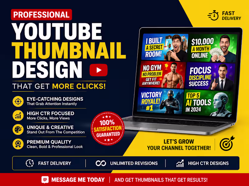 Cover image for 🚀 Professional YouTube Thumbnail Designer