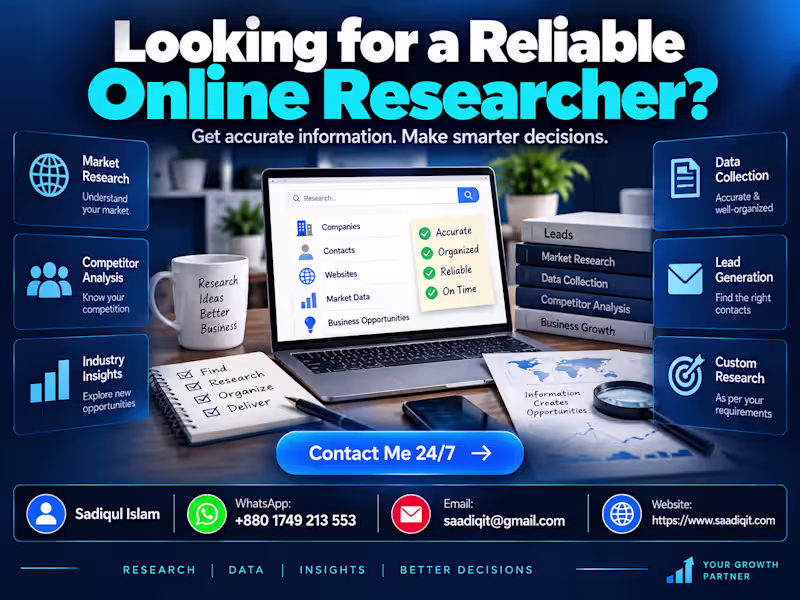 Cover image for 🔍 LOOKING FOR A RELIABLE