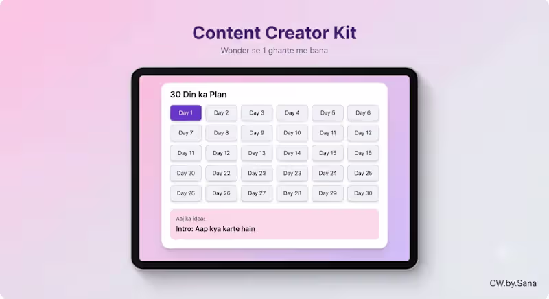 Cover image for Built my "Content Creator Kit"