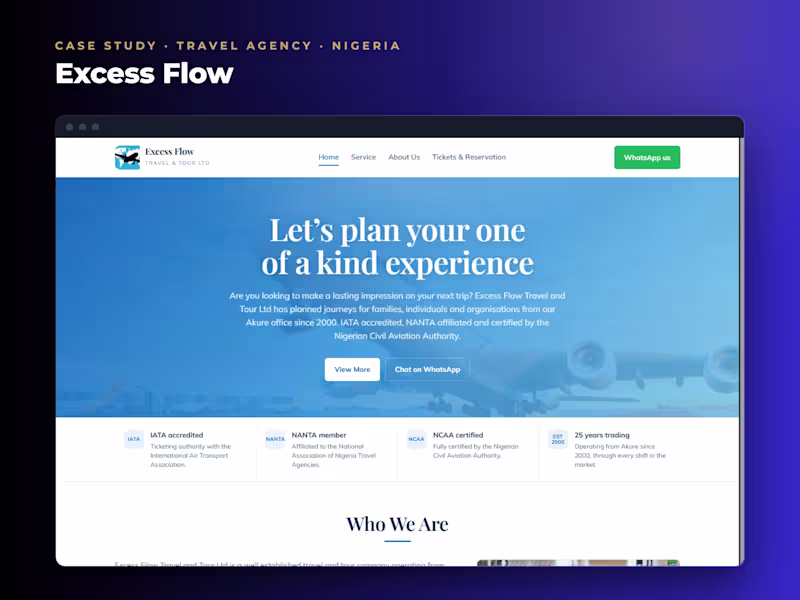 Cover image for Excess Flow: a lost travel website recovered