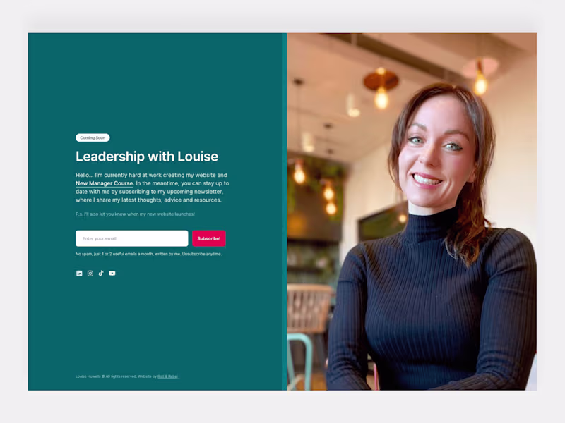 Cover image for Leadership with Louise