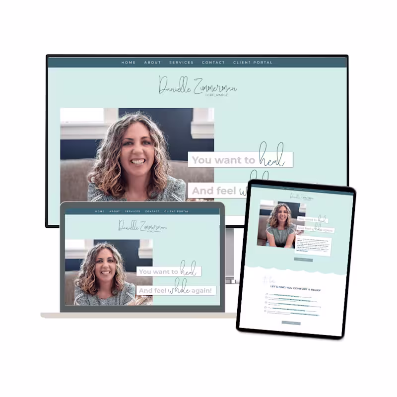 Cover image for Web Design for Perinatal & Mental Health Therapist
