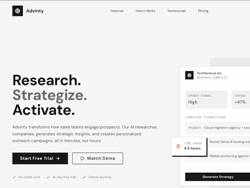 Cover image for Advinty: AI based out reaching platform (Web)