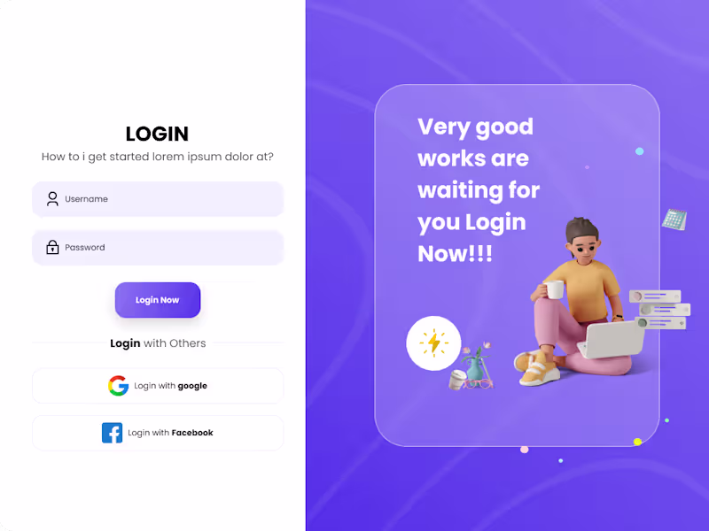 Cover image for log in ui in flutter