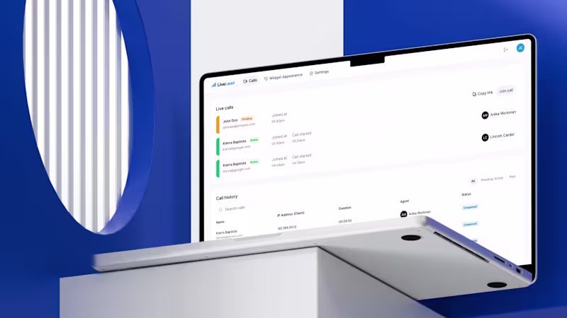 Cover image for LiveLead: Turning website visitors into live sales conversations