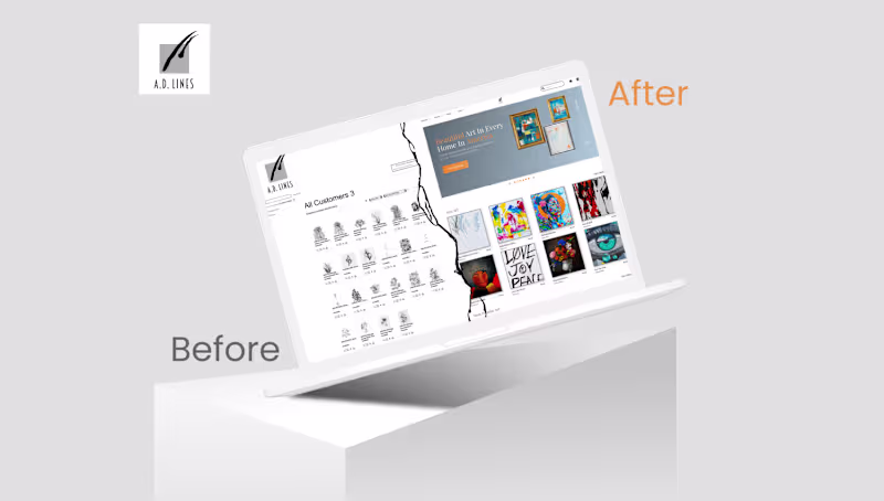 Cover image for A.D. Lines - Redesigning An Out-Dated Website — John Atteh