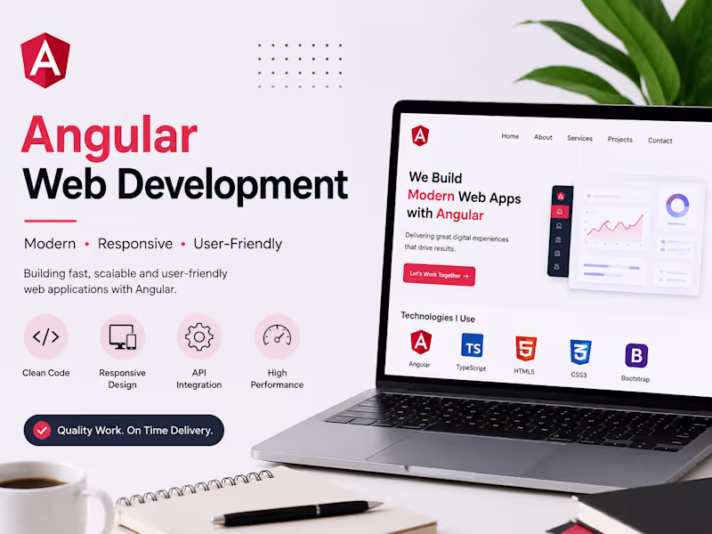 Cover image for Angular Website Development | Responsive & Modern Web Apps