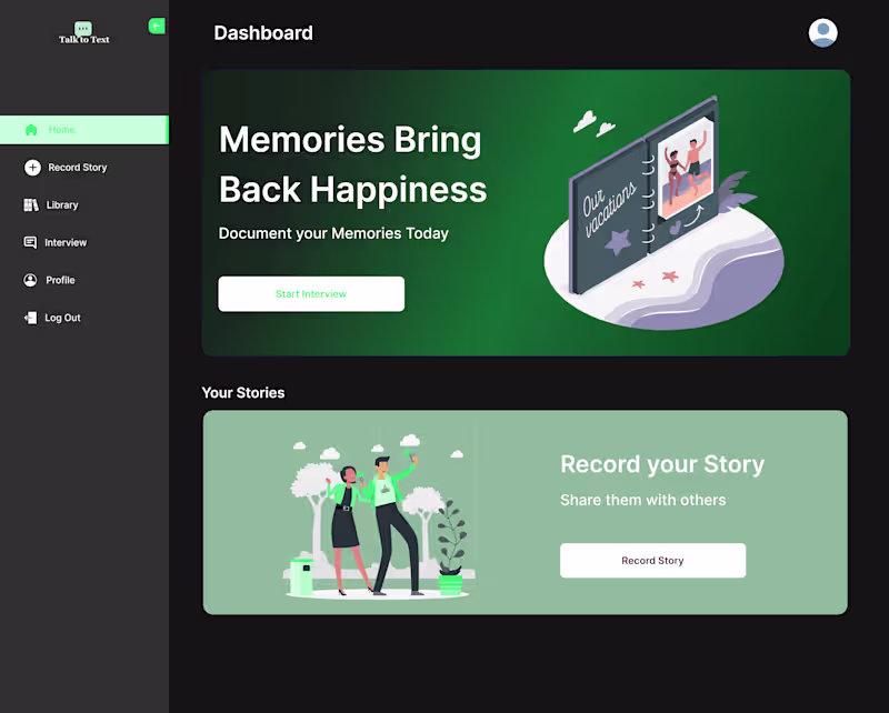 Cover image for Memoir Web App
