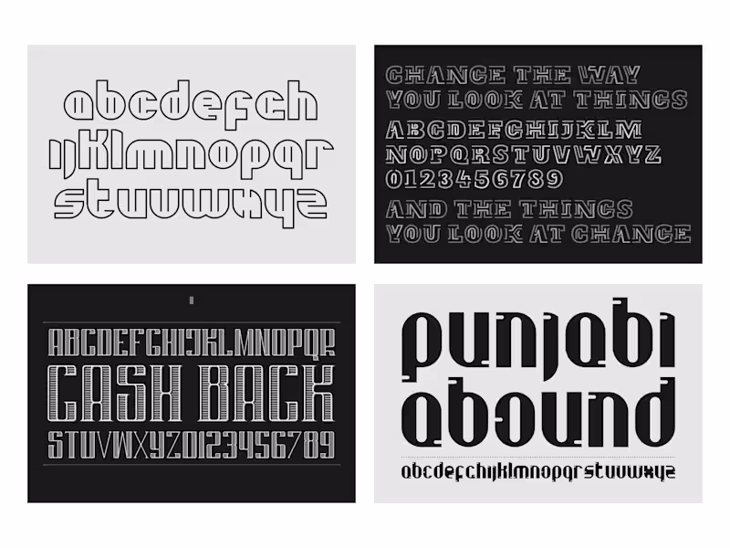 Cover image for A Collection of Custom Fonts