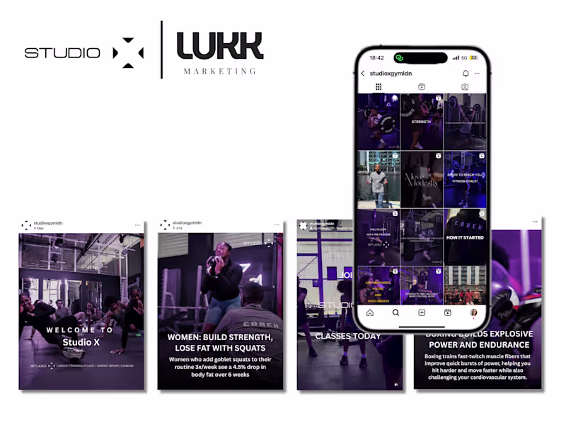 Cover image for Social Media Campaign for Studio X