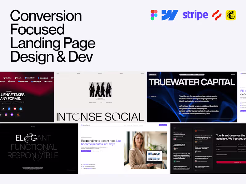 Cover image for Landing Page Design & Development
