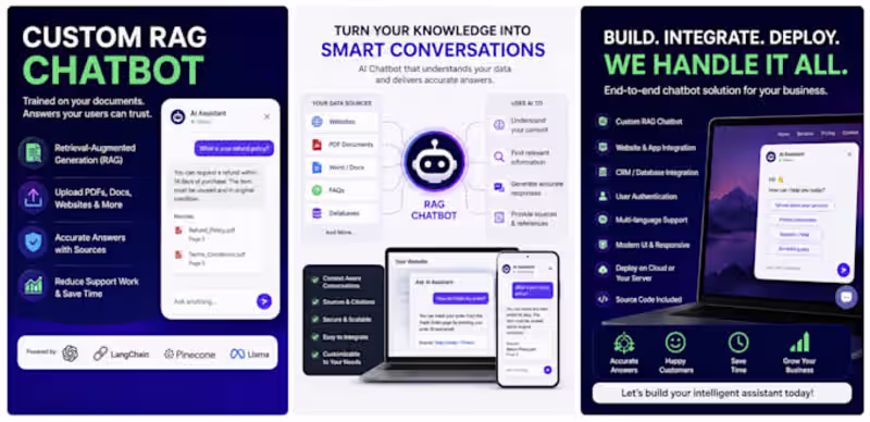 Cover image for I Will Build a RAG AI Chatbot for Your Website and Documents