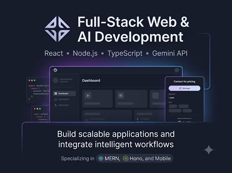 Cover image for Custom AI Integration & Google Gemini API Solutions