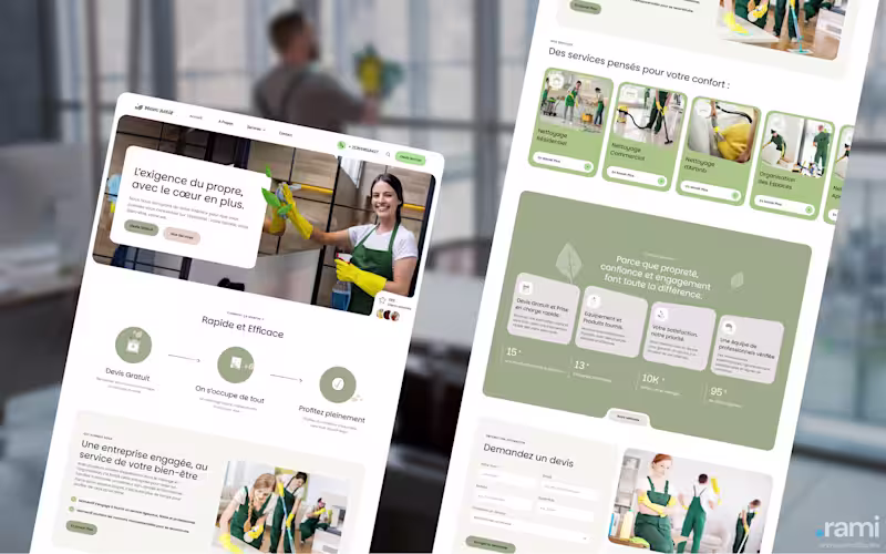 Cover image for Bilingual service website for a